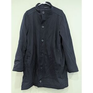 Ing Loro Piana H. Stockton Atlanta 100% Virgin Wool Navy Blue Coat Size 46R